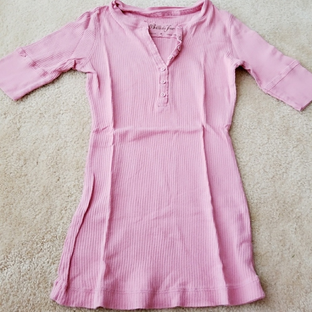 Pink quarter sleeve top